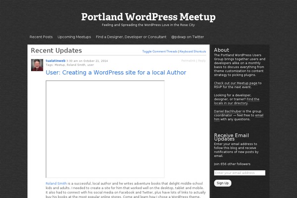 WordPress website example screenshot