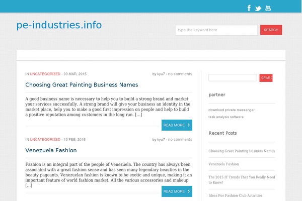 pe-industries.info site used VertiMagazine