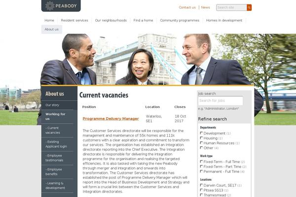WordPress website example screenshot