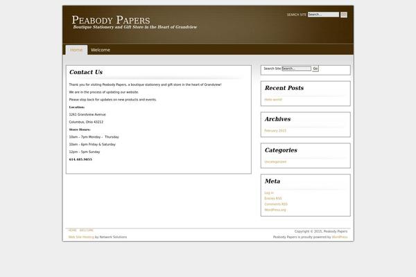 WordPress website example screenshot