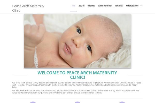 peacearchmaternityclinic.ca site used Alterna1