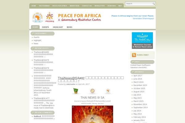 peaceforafrica.org site used Estetica