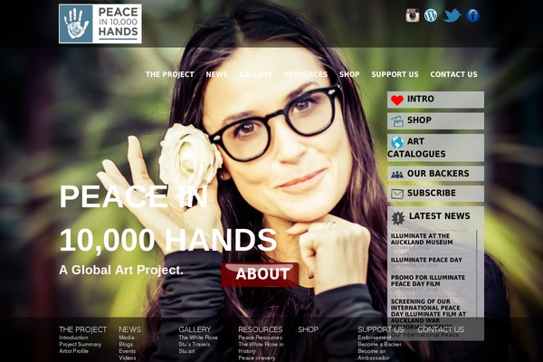 peacein10000hands.com site used 10000hands