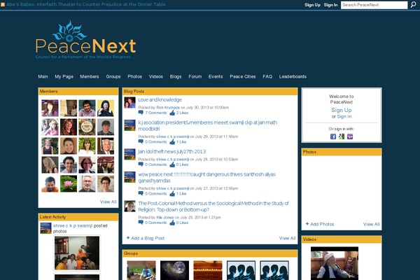 peacenext.org site used Stateofformation