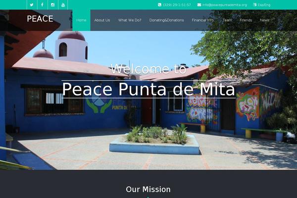 Peace theme site design template sample