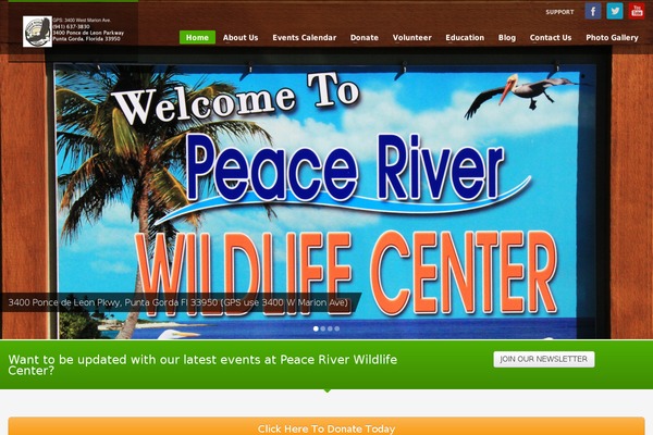 peaceriverwildlifecenter.com site used Prwc