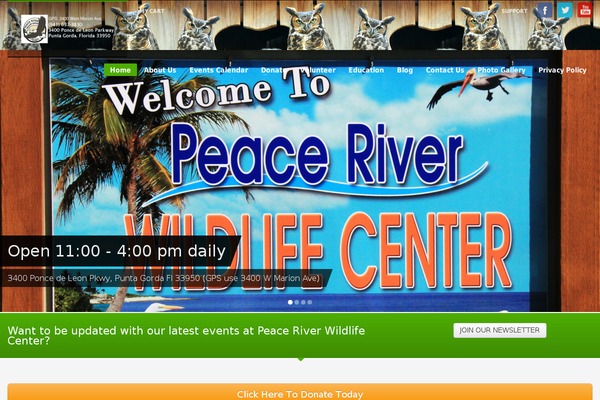 peaceriverwildlifecenter.org site used Prwc
