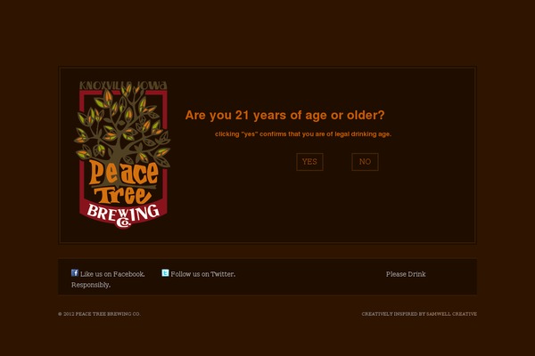 peacetreebrewing.com site used Daily Edition