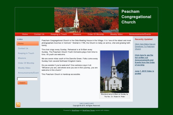 peachamchurch.org site used Peachamchurch4