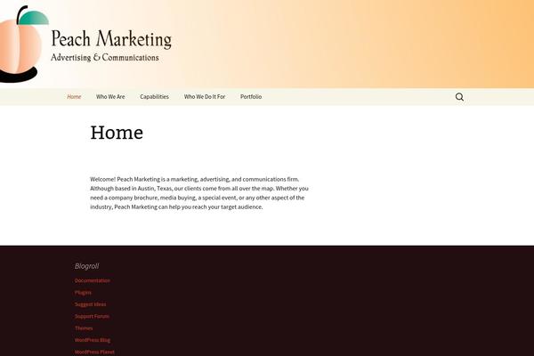 WordPress website example screenshot