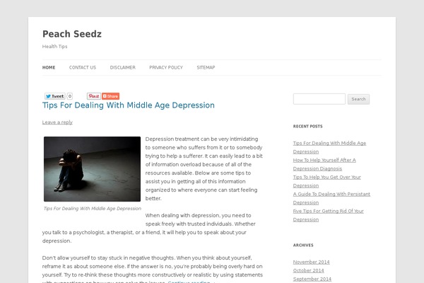 Twenty Twelve theme site design template sample