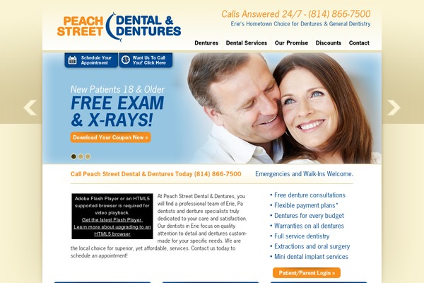 peachstreetdental.com site used Peach