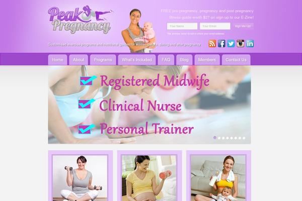 peak-pregnancy.com site used Peakpreg