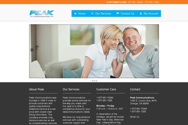 peakcomm.com site used Pc-cstardesign
