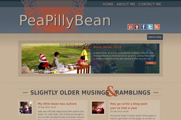 peapillybean.com.au site used Spectacular