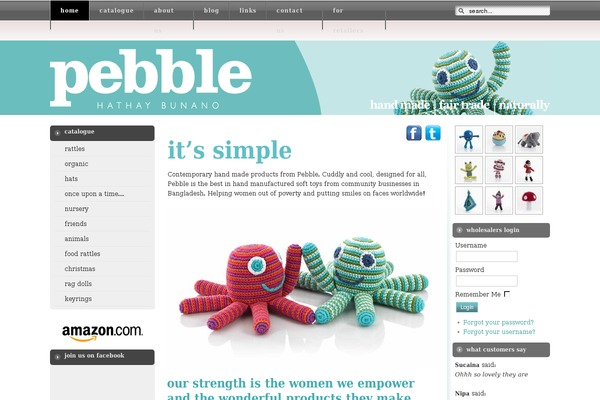 pebblechild.com site used Pebble