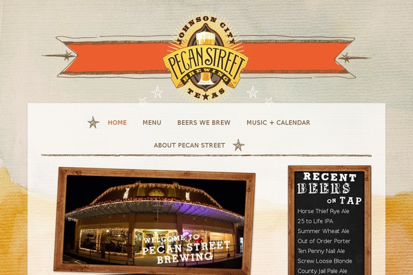 pecanstreetbrewing.com site used Thinkallday