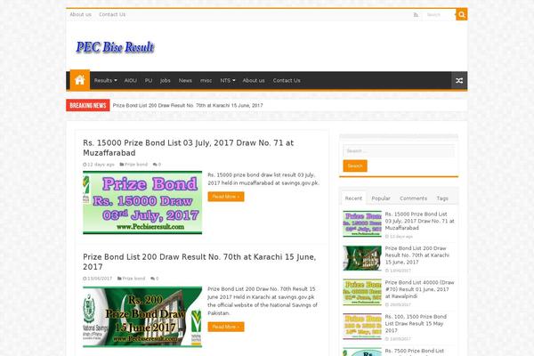 WordPress website example screenshot