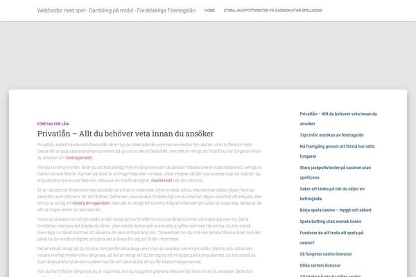 WordPress website example screenshot