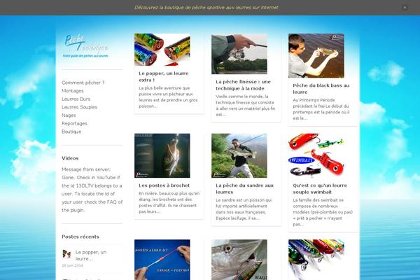 Bulletin theme site design template sample