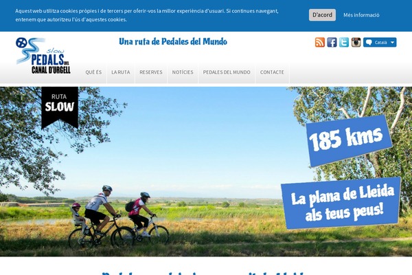 pedalsdelcanaldurgell.com site used Pedales-del-mundo-ruta