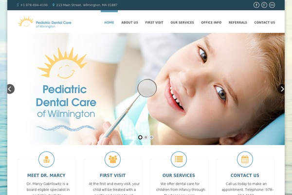 pediatricdentalwilmington.com site used Corporative