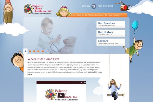 Pediatric theme site design template sample