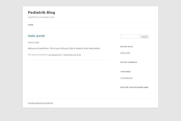 WordPress website example screenshot