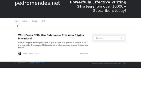WordPress website example screenshot