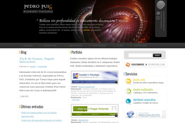pedropuig.com site used Pedropuig_v01
