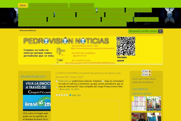 pedrovision-noticias.com site used Griddist