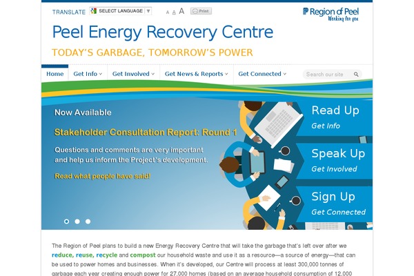 peelenergyrecovery.ca site used Peel