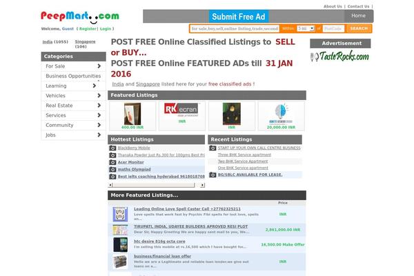 peepmart.com site used Financedaily