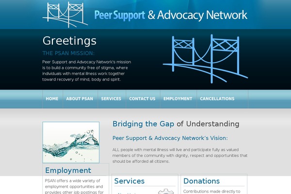 peer-support.org site used Psan