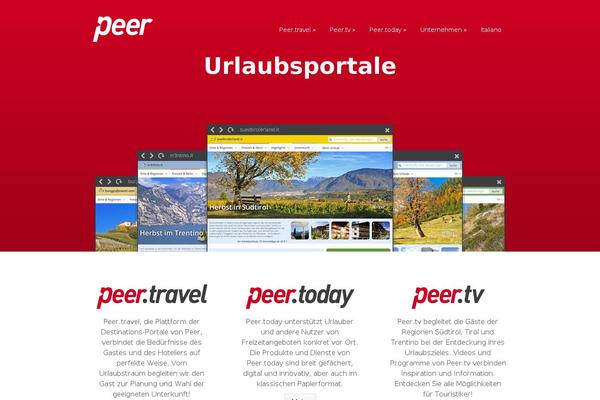 Peer WordPress theme, websites list used Peer theme Peer theme websites examples