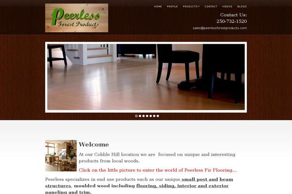 peerlessforestproducts.com site used Highlight_v123