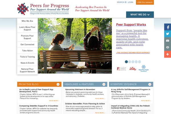 peersforprogress.org site used Pfp_theme