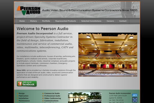 peersonaudio.com site used Greenleaf-basic