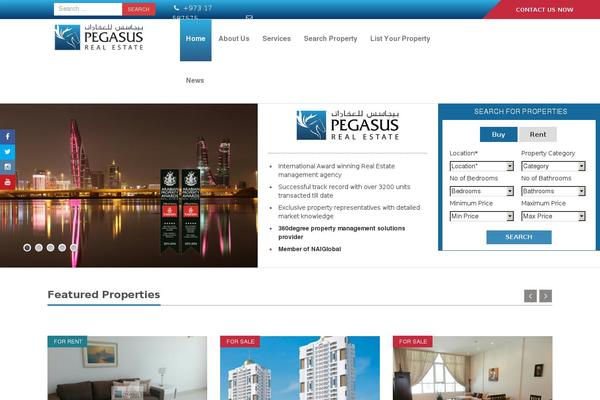 Pegasus theme site design template sample