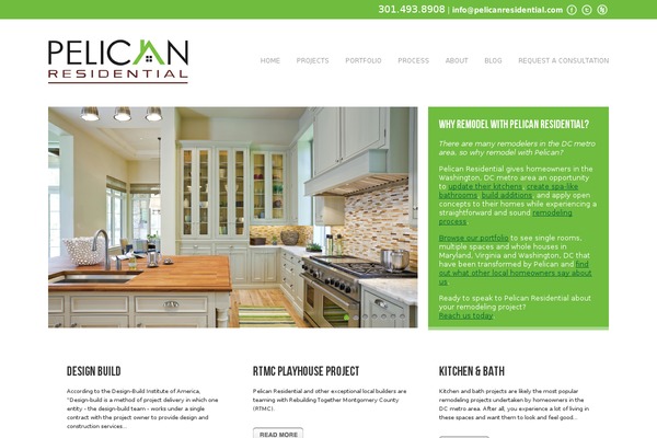 Pelican theme site design template sample