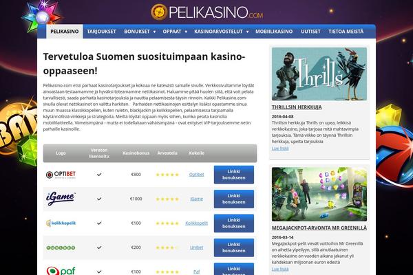 pelikasino.com site used Optimized