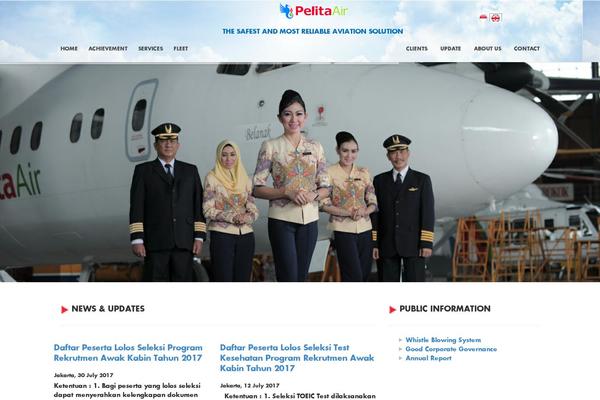 pelita-air.com site used Pelita