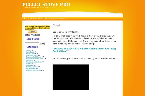 pelletstovepro.com site used All Orange