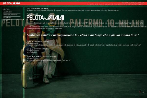 pelota.it site used Pelota