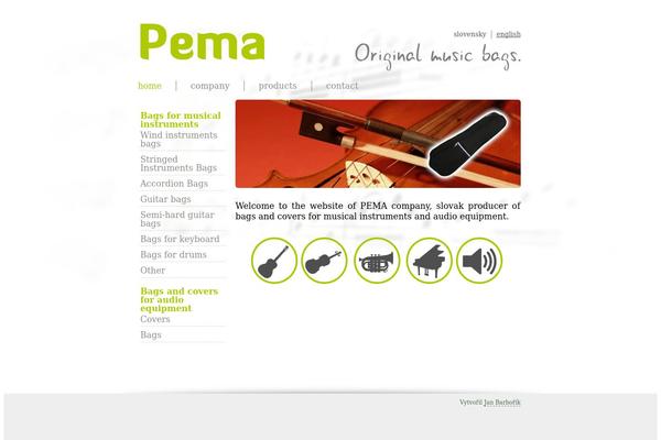 pema.sk site used Pema-my-theme
