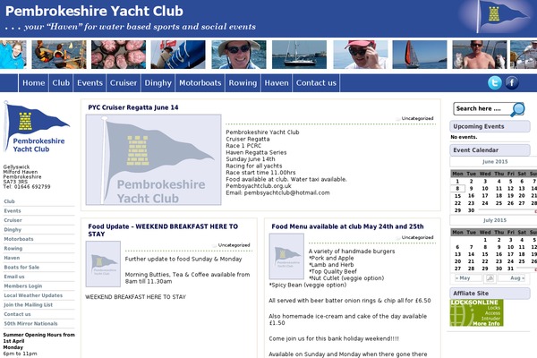 pembsyachtclub.org.uk site used Bombax