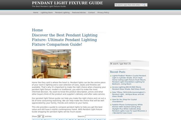 pendantlightfixtureguide.com site used Azonadvice