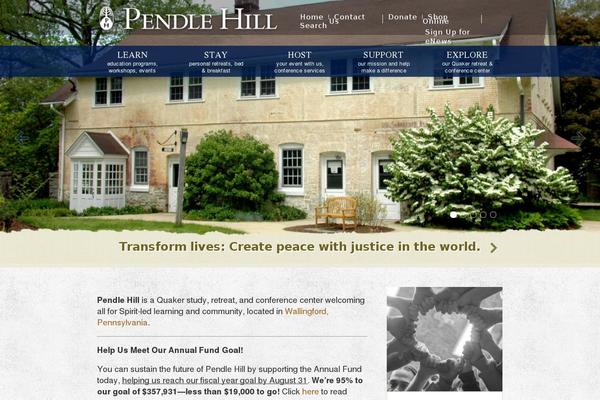 pendlehill.org site used Pendle-hill