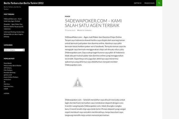 WordPress website example screenshot