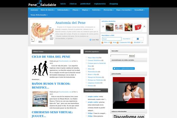 penesaludable.com site used Publisho